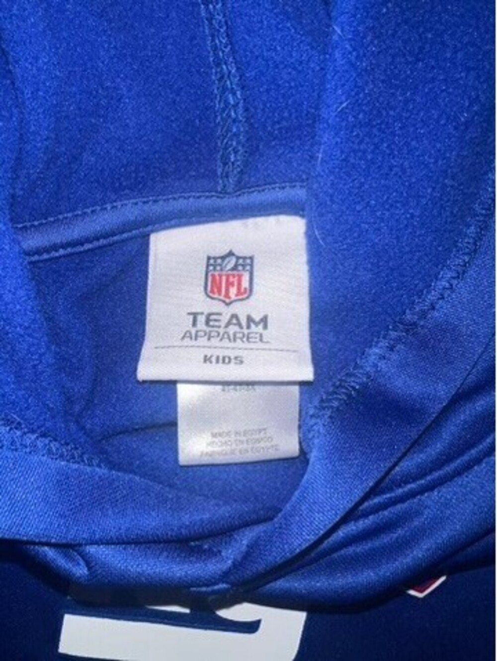 NFL Team New York Giants Football Blue Kids Toddler Hoodie 4T - Picture 3 of 4